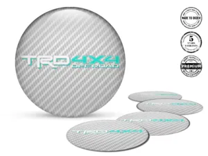 Toyota TRD Style Autocollant Silicone Emblèmes Jante Bombés